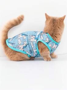 1件装狗狗防晒T恤背心，超薄透气降温外套，适合小型和中型犬，是夏季散步、狩猎、运动和户外远足的理想之选 - 綠色 - 查看 7