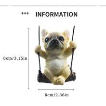 1 Pc Cute Car Pendant Hanger Car Decoration Rearview Mirror Bulldog - Multicolor - View 2