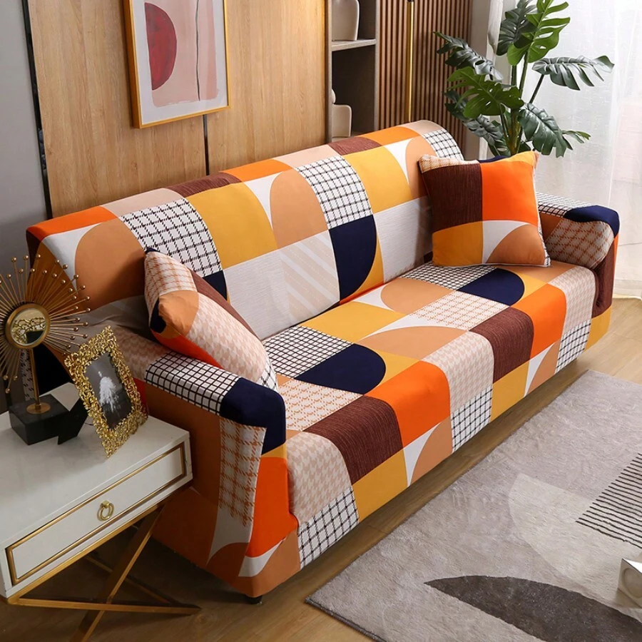 1 Stück Elastische Sofa Abdeckung, Polyester-faser Gestrickte Milch Seide Vier Jahreszeiten Universal Sofa Schonbezug