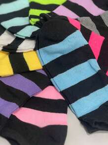 10 Pairs Of Comfortable Candy Colored Breathable Women's Boat Socks For Spring And Summer, Casual Socks - Multicolor - View 5
