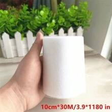 1 Cuộn Băng Keo Hai Mặt Rộng 10/20/30cm X Dài 30m, Lớp Lót Lưới Nhiệt Hai Mặt Dùng Để May Quần Áo, Váy, Vải, Phụ Kiện May Vá Thủ Công - trắng - Xem 9