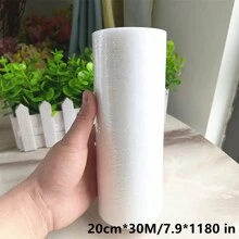 1 Cuộn Băng Keo Hai Mặt Rộng 10/20/30cm X Dài 30m, Lớp Lót Lưới Nhiệt Hai Mặt Dùng Để May Quần Áo, Váy, Vải, Phụ Kiện May Vá Thủ Công - trắng - Xem 10