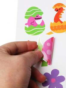 8 Sheets Easter Window Clings Happy Easter Day Windows Sticker For Kids Room Decor - Multicolor - View 4