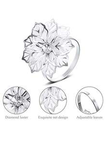 1 Miếng Xu hướng: Cắt giảm Thiết kế hoa Vòng khăn ăn Với Đồ trang trí Rhinestone Đối với Ngày lễ Mẹ , Lễ cưới , Buổi tiệc - Nhiều màu - Xem 10