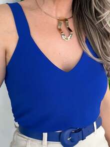 Women Tops - Royal Blue - View 2