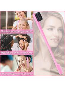 Juego de cepillo de cabello con peine para peinado que incluye 1 botella de spray de 200ml, cepillos desenredantes para mujeres, hombres y niños con cabello rizado, que incluye: 1 cepillo doble cara, 1 cepillo de cerdas, 1 peine de púas
