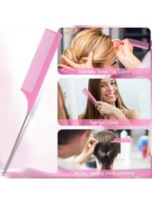 Juego de cepillo de cabello con peine para peinado que incluye 1 botella de spray de 200ml, cepillos desenredantes para mujeres, hombres y niños con cabello rizado, que incluye: 1 cepillo doble cara, 1 cepillo de cerdas, 1 peine de púas