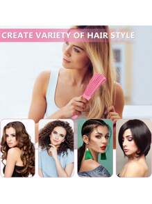 Juego de cepillo de cabello con peine para peinado que incluye 1 botella de spray de 200ml, cepillos desenredantes para mujeres, hombres y niños con cabello rizado, que incluye: 1 cepillo doble cara, 1 cepillo de cerdas, 1 peine de púas