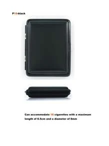 1pc Men's Fashionable Stainless Steel Solid Color Cigarette Case For Daily Use. Suitable For Both Men And Women. - Black - View 9