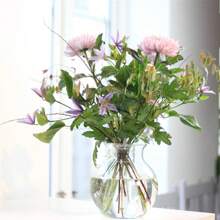 螺旋插花莖支架、花瓶螺旋莖支架、螺旋花莖支架 螺旋 Diy 花束扭花插花支架 - 無色 - 查看 2