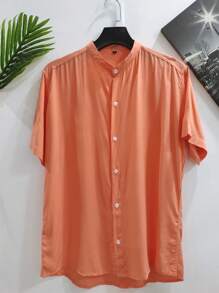 Men Shirts - Orange - View 1