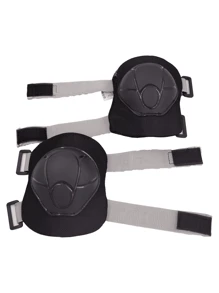 1 Set Conjunto De Equipos De Protección Para Patinaje Que Incluye Rodilleras, Protector De Palma Y Coderas - Negro - Ver 4