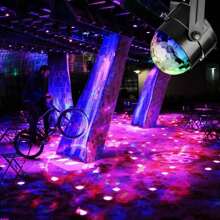 Miniature Sound Activated Rgb Disco Ball Party Lights Rgb Disco Stage Strobe Light Stage Lighting Equipment - Black - View 11