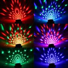 Miniature Sound Activated Rgb Disco Ball Party Lights Rgb Disco Stage Strobe Light Stage Lighting Equipment - Black - View 7