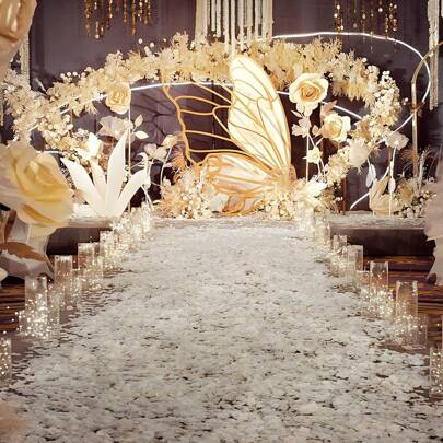 800 片白玫瑰花瓣、人造花瓣、婚礼花卉装饰订婚派对、卧室 500/1500/2000/4000/10000 片、婚礼装饰、家居装饰、房间装饰