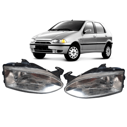 PAR FAROL FIAT PALIO STRADA G1 1996 1997 1998 2001 PLASTICO