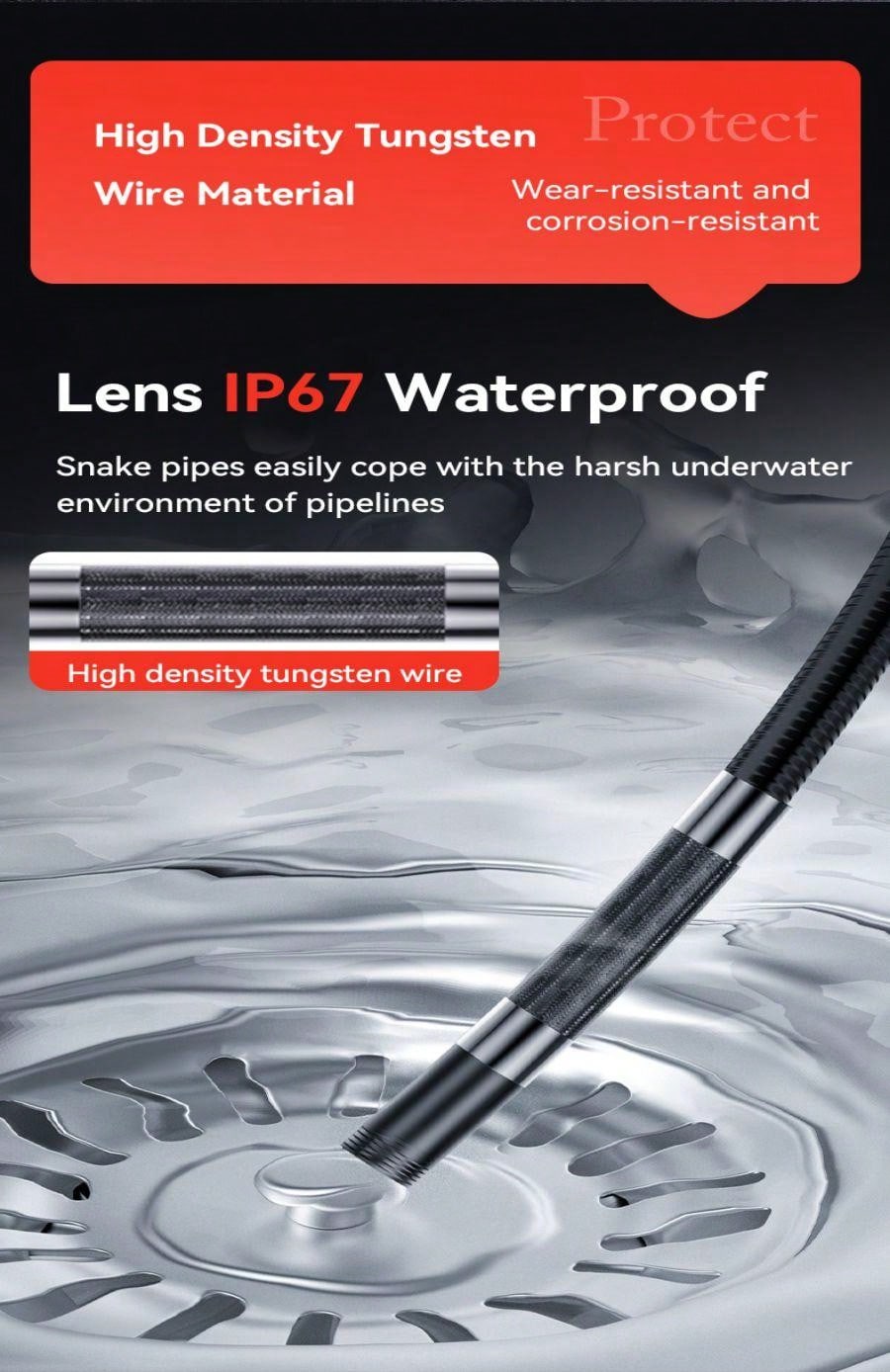 2Way Articulating Borescope For Android Phones And IPhones 8mm Camera