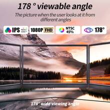 Monitor portátil MUCAI BX156 de 15,6 pulgadas, 60Hz, 1920*1080, compatible con Switch - Tipo de Enchufe A USA (110-127V) - Ver 3