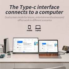 Monitor portátil MUCAI BX156 de 15,6 pulgadas, 60Hz, 1920*1080, compatible con Switch - Tipo de Enchufe A USA (110-127V) - Ver 5