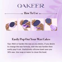 Silicone Wax Bowl Wax Warmer Silicone Bowl Nonstick Wax Pot Reuse Waxing Bowl Single Bowl Purple, Hair Products And Accessories For Barber Salon Beauty Travel Essentials