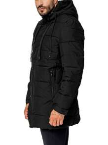 Men Winter Coats - Black - View 2
