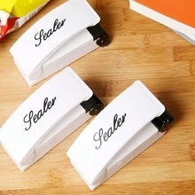 1 Máy hàn nhiệt mini cầm tay, Thiết bị hàn túi nhựa thực phẩm, Máy hàn áp lực cầm tay khi đi du lịch - trắng - Xem 1