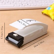 1 Máy hàn nhiệt mini cầm tay, Thiết bị hàn túi nhựa thực phẩm, Máy hàn áp lực cầm tay khi đi du lịch - trắng - Xem 3
