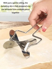1 szt Stal Nierdzewna Wycinanie Ciasto do pierogów Narzędzia , Ciasto do pierogów Stal Nierdzewna Pleśń , Gotowanie Przyrządy cukiernicze , Ciasto Makaron Pieczenie Akcesorie , Chiński Kluska Wycinanie Maszyna , Stal Nierdzewna Ciasto Toczący się Wycinanie Maszyna , Okrągły Ciasto Ostrze Toczący się Kluska Opakowanie Maszyna Pleśń , Dom Kuchnia Narzędzia , Maszynka do robienia pierogów , 
Szczypta Kluska Spinacz , Forma Do Pierogów - Srebro - Zobacz 7