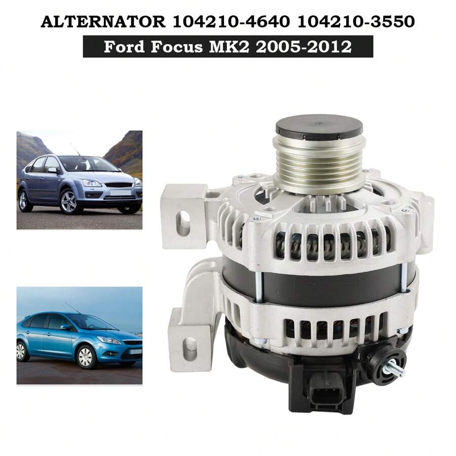 Alternator 104210-4640 For Focus MK2 ST RS Petrol Turbo 2005-2012 - Silver - View 1