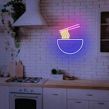 Ramen Neon Sign, Japanese Noodle Food Neon Sign, Dimmable Neon Light For Home Kitchen, Room, Commercial Storefront, Shop, Restaurant - Multicolor - View 5