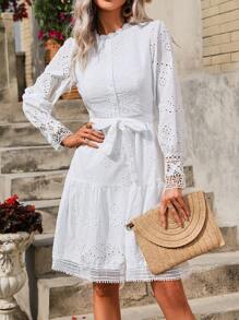 Women Dresses - 白色 - 查看 5