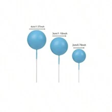10 Pieces Of Colorful Ball Cake Decoration, Blue Cake Decoration Plugins, Ornaments, Baking Decorations