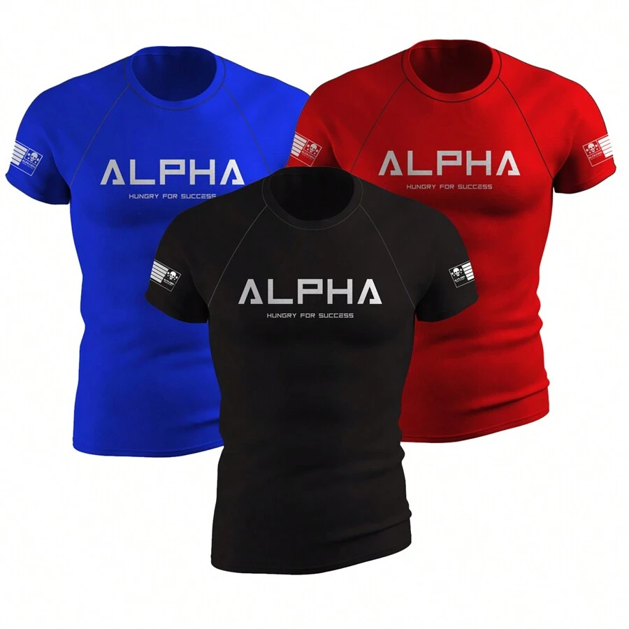 ALFA REI Boyfriend Style Men Sports Tees & Tanks - Black - View 1
