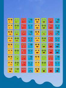 Kids Face Change Expression Puzzle Building Blocks Montessori Cube Table Game Toy Early Educational Toys For Children Gifts - Multicolor - View 2