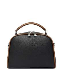 1 Miếng ( ) Đúng mốt chất liệu da PU Của phụ nữ Túi xách tay , Có thể điều chỉnh Dây đeo vai , Bền chặt Chất liệu , Kim loại Đồ trang trí , Thích hợp Đối với Làm Việc  Du lịch Túi đeo chéo - màu đen - Xem 7