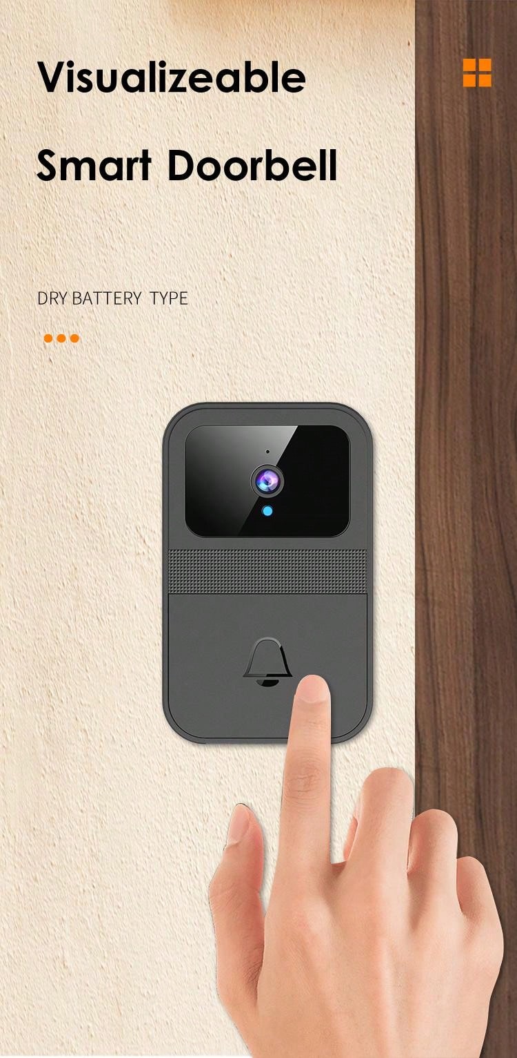 Aperta Draadloze Video Deurbel, Batterij Wi-Fi Zilver Deurbel Met Camera En App Apwifidsbp2 425x1024