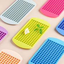 1pc 160-Cavity Silicone Colorful Ice Cube Tray, Suitable For Summer Ice Making - Multicolor - View 1