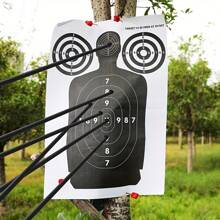 3pcs Large Paper Shooting Targets For Rifle And Pistol Practice - Traditional Targets For Shooting Range And Shooters - Improve Your Aim And Accuracy - Multicolor - View 1