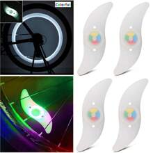 1/2/4PCS Colorful Travel Light 3 Mode LED Bike Wheel Spoke Lights Waterproof Bike Warning Easy To Install Bicycle Accessories With Battery - Multicolor - View 13