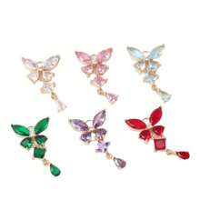 2 Piezas Colgante Con Forma De Lágrima De Mariposa De Cuatro Hojas Para Joyería Diy Para Pulsera, Pendiente, Pasador Y Colgante
