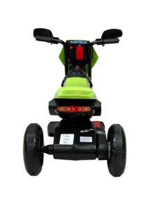 THE BABY SHOP Rideable Motorcycle For Children 3 Wheels Sound, Light 6V - Green - View 4