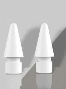 2 piezas de puntas de pluma táctil de reemplazo automático en un estuche, compatible con Apple Pencil de 1ra y 2da generación - Blanco - Ver 9