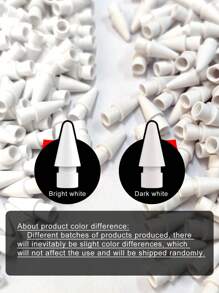 2 piezas de puntas de pluma táctil de reemplazo automático en un estuche, compatible con Apple Pencil de 1ra y 2da generación - Blanco - Ver 7