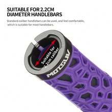 VXM 自行車把手,tpr吸震舒適防滑橡膠手柄,具有鎖式卡鉗,適用於山地自行車,摺疊自行車 - 青碧色 - 查看 5