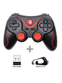 Control Con Joystick Bluetooth Multiplataforma Android /IOS Soporte - Negro - Ver 1