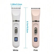 Dog Shaver Clippers 4 In 1 Dog Grooming Kit Clippers Electric Pet Hair Trimmer Low Noise Pet Shaver USB Rechargeable Pet Clippers For Small & Medium Dogs Cats