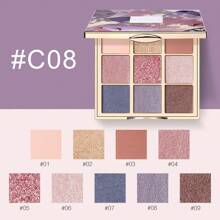 CATKIN 9色哑光珠光眼影盘，高显色度哑光珠光眼影盘，中性色眼影盘 C08 Morandi - C08 Morandi - 查看 2