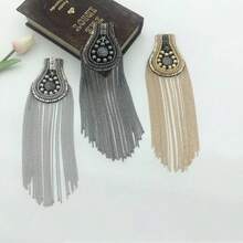 1pc Chain Tassel Shield Shaped Shoulder Accessory For Stage Performance, Party Dress - Shield Epaulettes - View 12