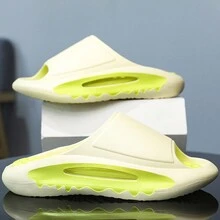 Hàng mới đến Nam Dép đi trong nhà Đúng mốt , Linh hoạt , Giải trí , Và Thể thao Trong nhà/Ngoài trời Chống trượt Dép tông Với Đế mềm - Màu be - Xem 3