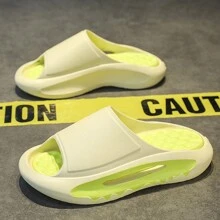 Hàng mới đến Nam Dép đi trong nhà Đúng mốt , Linh hoạt , Giải trí , Và Thể thao Trong nhà/Ngoài trời Chống trượt Dép tông Với Đế mềm - Màu be - Xem 1